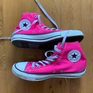 Converse All Star Hot Pink High Tops